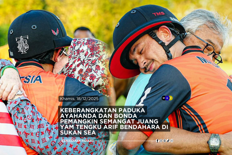 KEBERANGKATAN PADUKA AYAHANDA DAN BONDA JADI PEMANGKIN SEMANGAT JUANG YAM TENGKU ARIF BENDAHARA