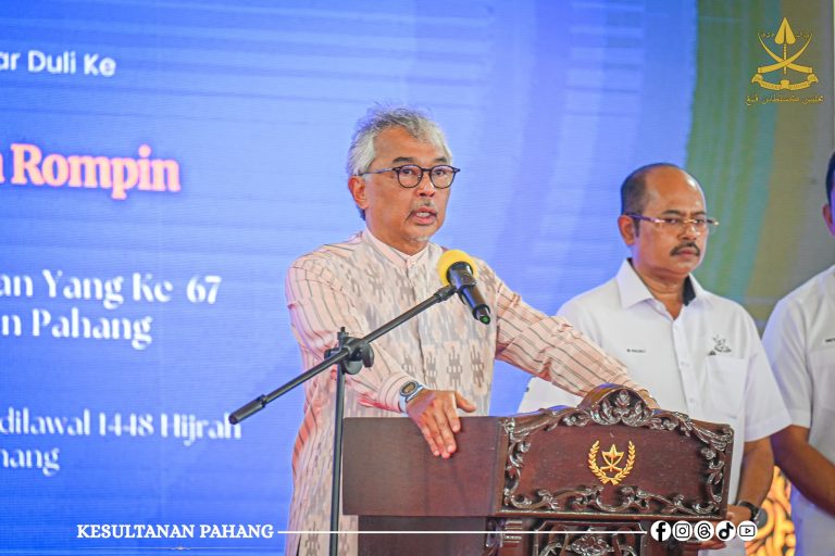KDPB SULTAN PAHANG TITAH PERANCANGAN JANGKA PANJANG PEMACU PEMBANGUNAN DAERAH